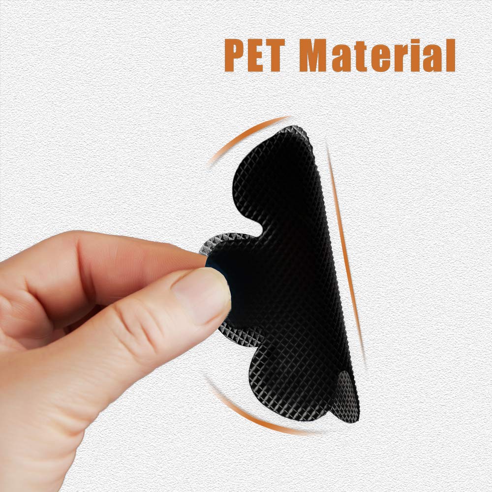 Secopad Bathtub Stickers Non-Slip, Safety Shower Treads Adhesive Appliques With Premium Scrape (Black)